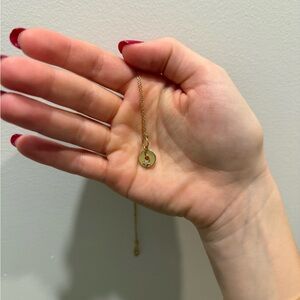 Foundrae Star Symbol Disk Drop Necklace